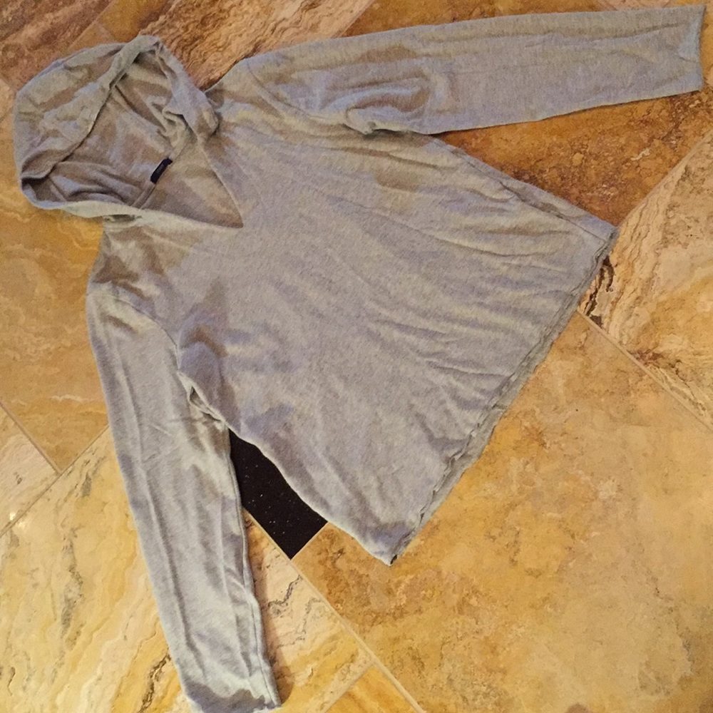 J. Crew hooded V-neck sweatshirt/hidden pockets